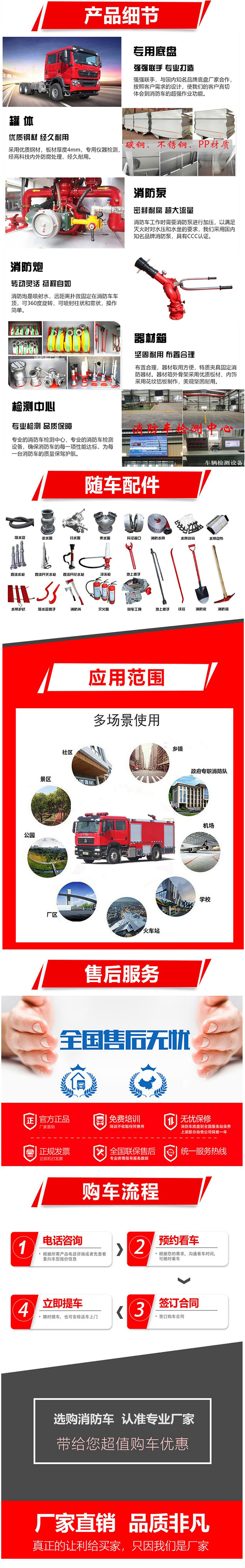 国六重汽12吨水泡沫干粉联用消防车